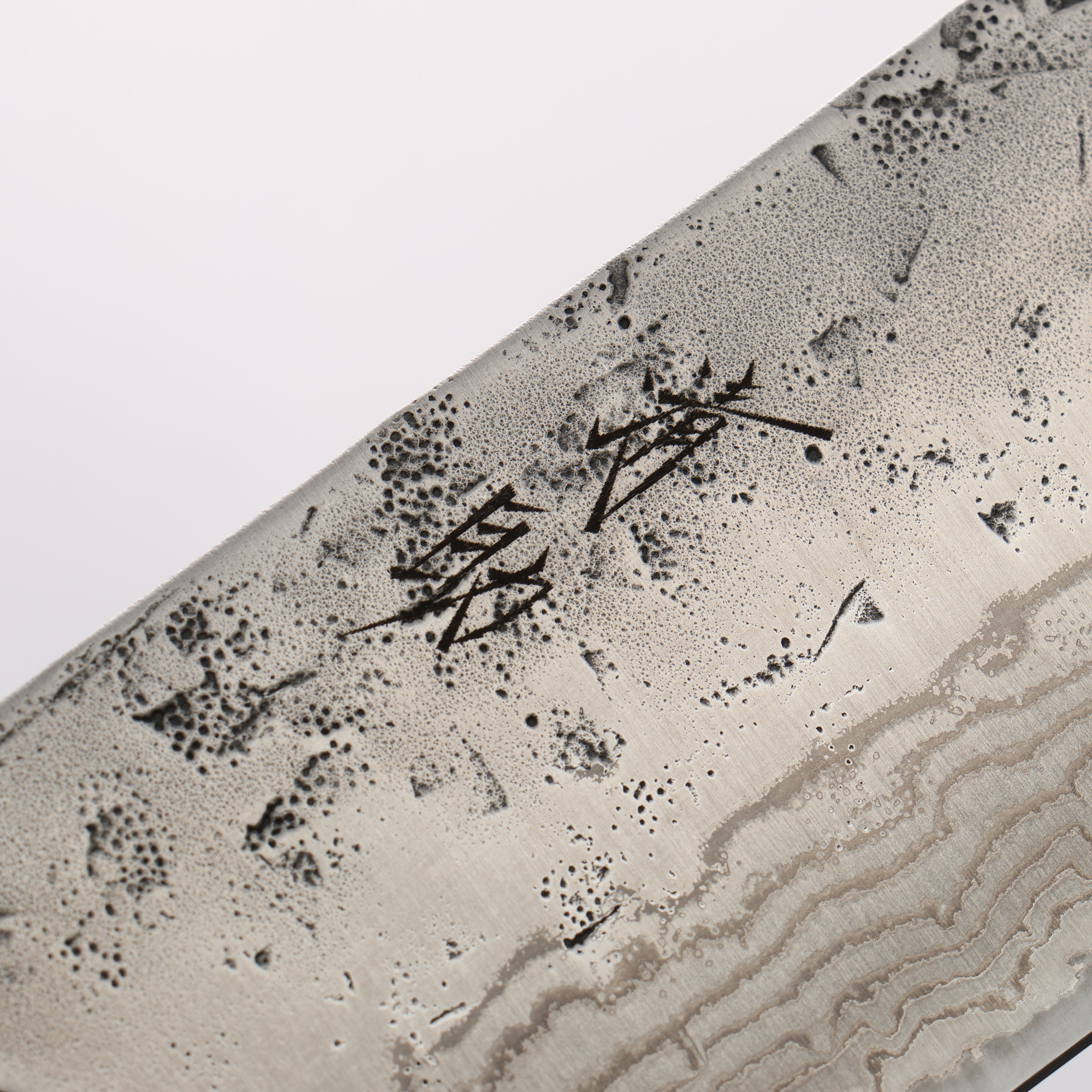 清助 瑞典鋼 大馬士革紋 和紙地 菜切 165mm 木蘭 握把 - 清助刃物