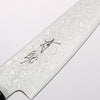 清助 VG10 大馬士革紋 切付多用途小刀 105mm 柚木 (口輪：黑塑膠) 握把 - 清助刃物
