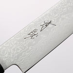 清助 VG10 大馬士革紋 切付多用途小刀 180mm 柚木 (口輪：黑塑膠) 握把 - 清助刃物