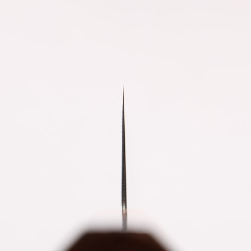 清助 VG10 大馬士革紋 切付牛刀 210mm 燒木漆塗 握把 - 清助刃物