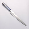 堺 孝行 七色 INOX 鉬鋼 柳刃 240mm ABS 樹脂（群青珠光） 握把 - 清助刃物