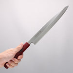 堺 孝行 七色 INOX 鉬鋼 柳刃 270mm ABS 樹脂（紅玳瑁）握把 - 清助刃物