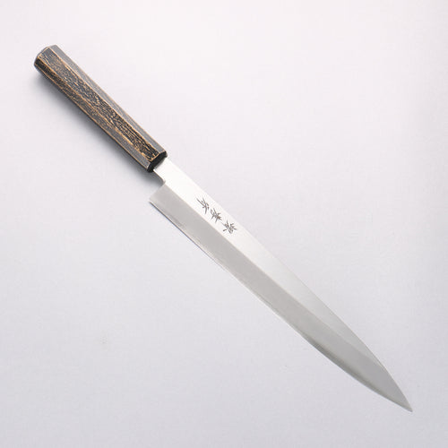 堺 孝行 七色 INOX 鉬鋼 柳刃 270mm ABS 樹脂（墨金）握把 - 清助刃物