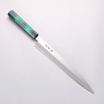 堺 孝行 七色 INOX 鉬鋼 柳刃 270mm ABS 樹脂（綠玳瑁）握把 - 清助刃物