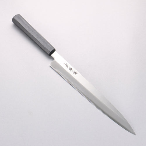 堺 孝行 七色 INOX 鉬鋼 柳刃 270mm ABS 樹脂（乾漆墨黑）握把 - 清助刃物