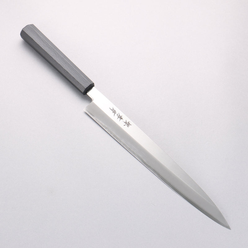堺 孝行 七色 INOX 鉬鋼 柳刃 270mm ABS 樹脂（乾漆墨黑）握把 - 清助刃物
