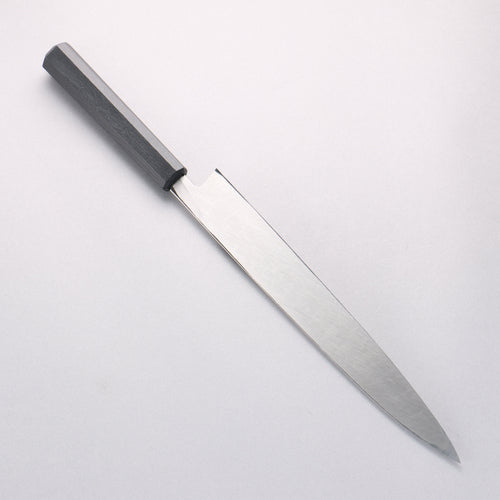 堺 孝行 七色 INOX 鉬鋼 柳刃 270mm ABS 樹脂（乾漆墨黑）握把 - 清助刃物