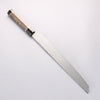 堺 孝行 銀龍 本燒 瑞典鋼 鏡面處理 先丸柳刃 300mm 穩定木 握把 附刀鞘 - 清助刃物