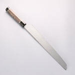 堺 孝行 銀龍 本燒 瑞典鋼 鏡面處理 先丸柳刃 300mm 穩定木 握把 附刀鞘 - 清助刃物
