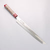 堺 孝行 銀龍 本燒 瑞典鋼 鏡面處理 先丸柳刃 300mm 穩定木 握把 附刀鞘 - 清助刃物