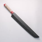 堺 孝行 銀龍 本燒 瑞典鋼 鏡面處理 先丸柳刃 300mm 穩定木 握把 附刀鞘 - 清助刃物