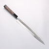 堺 孝行 銀龍 本燒 瑞典鋼 鏡面處理 柳刃 300mm 雞翅木（兩側帶水牛環型設計）握把 附刀鞘 - 清助刃物