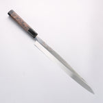 堺 孝行 銀龍 本燒 瑞典鋼 鏡面處理 柳刃 300mm 雞翅木（兩側帶水牛環型設計）握把 附刀鞘 - 清助刃物
