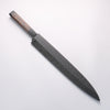 堺 孝行 銀龍 本燒 瑞典鋼 鏡面處理 柳刃 300mm 雞翅木（兩側帶水牛環型設計）握把 附刀鞘 - 清助刃物