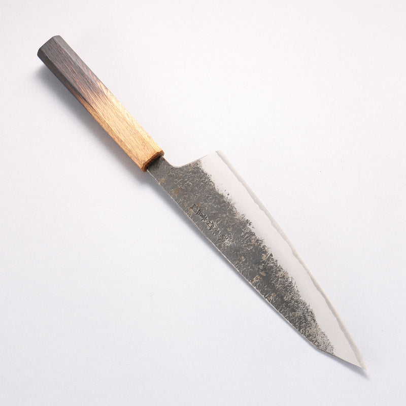 堺 孝行 焰紅蓮 青鋼二號 黑打 鎚目 牛刀 225mm 燒櫟木 握把 - 清助刃物