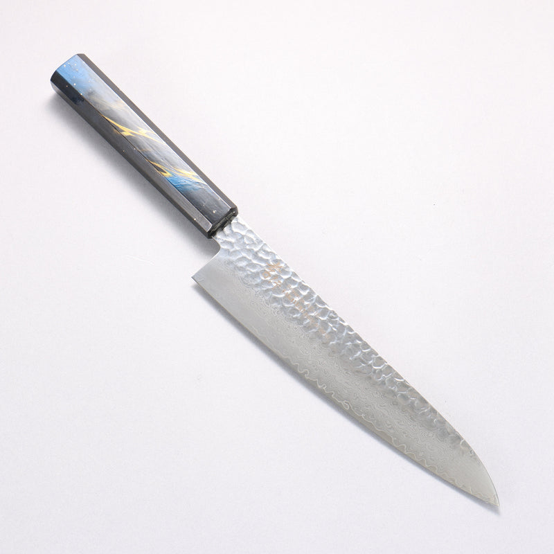 堺 孝行 VG10 33層大馬士革紋 牛刀  210mm 櫟木漆塗（彩宇）握把