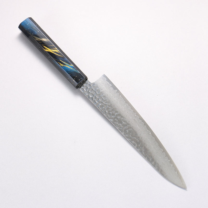 堺 孝行 VG10 33層大馬士革紋 牛刀  210mm 櫟木漆塗（彩宇）握把