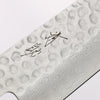 清助 VG10 鎚目 大馬士革紋 三德刀 180mm 紫檀木（口輪：黑合成木） 握把 - 清助刃物