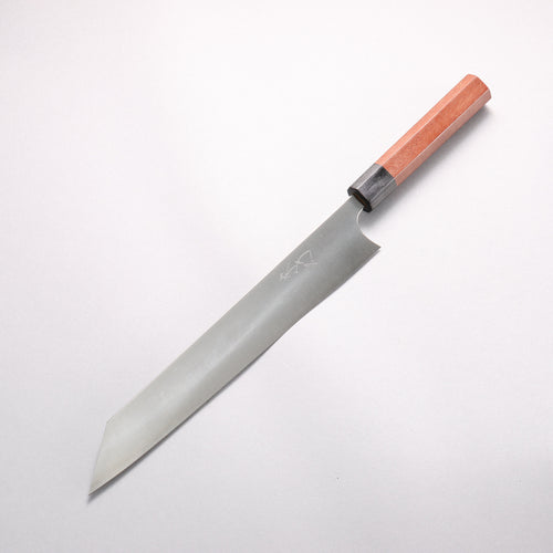 柴田崇行 甲鐵 超級青鋼 筋引 270mm 紫檀木（口輪：黑合成木） 握把 - 清助刃物