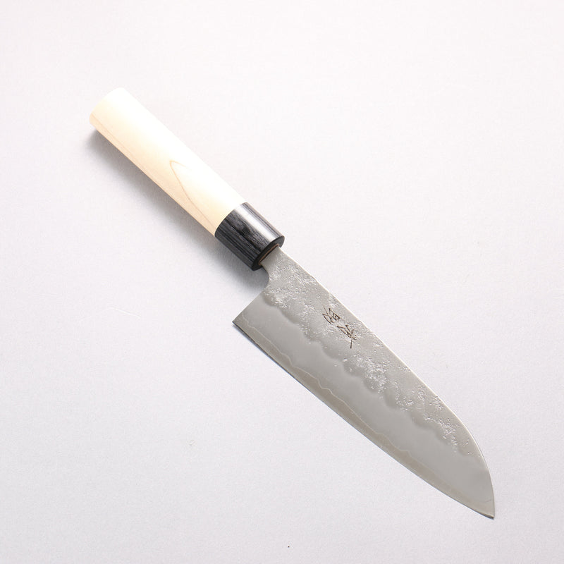 清助 銀三鋼 梨地 三德刀 165mm 木蘭 握把 - 清助刃物