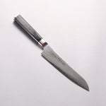 堺 孝行 青海波 Böhler SP 鋼 45層大馬士革紋 打磨處理 多用途小刀 150mm 黑合成木 握把 - 清助刃物