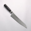 堺 孝行 青海波 Böhler SP 鋼 45層大馬士革紋 打磨處理 牛刀 210mm 黑合成木 握把 - 清助刃物