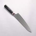 堺 孝行 青海波 Böhler SP 鋼 45層大馬士革紋 打磨處理 牛刀 210mm 黑合成木 握把 - 清助刃物