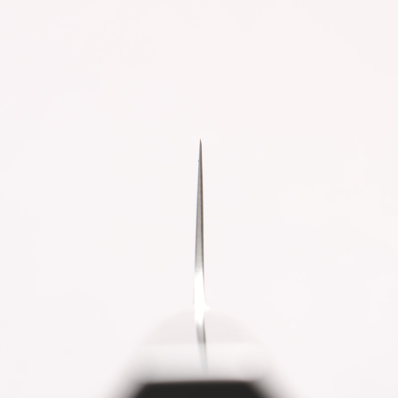 堺 孝行 青海波 Böhler SP 鋼 45層大馬士革紋 打磨處理 筋引 240mm 黑合成木 握把 - 清助刃物