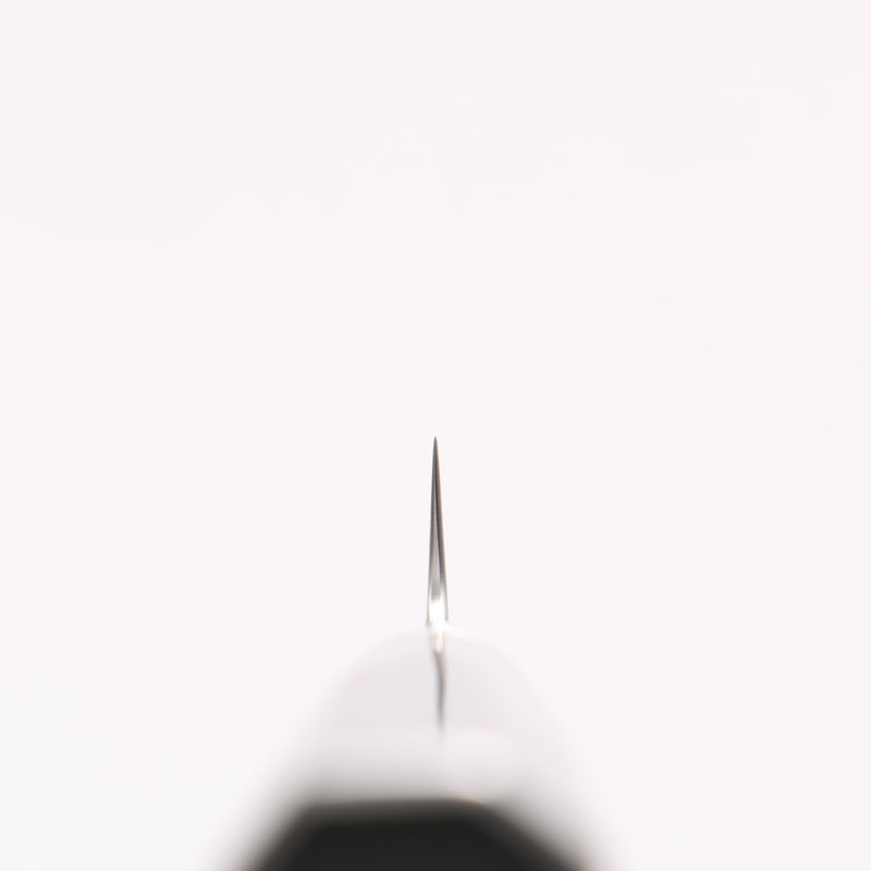堺 孝行 青海波 Böhler SP 鋼 45層大馬士革紋 打磨處理 劍型削皮刀 80mm 黑合成木 握把 - 清助刃物