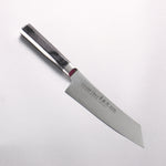 堺 孝行 青海波 Böhler SP 鋼 45層大馬士革紋 打磨處理 劍型三德刀 160mm 黑合成木 握把 - 清助刃物
