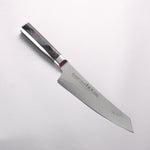 堺 孝行 青海波 Böhler SP 鋼 45層大馬士革紋 打磨處理 劍型牛刀 190mm 黑合成木 握把 - 清助刃物