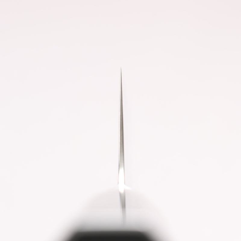 堺 孝行 青海波 Böhler SP 鋼 45層大馬士革紋 打磨處理 劍型牛刀 190mm 黑合成木 握把 - 清助刃物