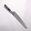 堺 孝行 青海波 Böhler SP 鋼 45層大馬士革紋 打磨處理 劍型筋引 240mm 黑合成木 握把 - 清助刃物