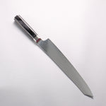 堺 孝行 青海波 Böhler SP 鋼 45層大馬士革紋 打磨處理 劍型筋引 240mm 黑合成木 握把 - 清助刃物