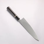 清助 VG10 33層大馬士革紋 牛刀 210mm 黑檀（帶白色環型設計） 握把 - 清助刃物