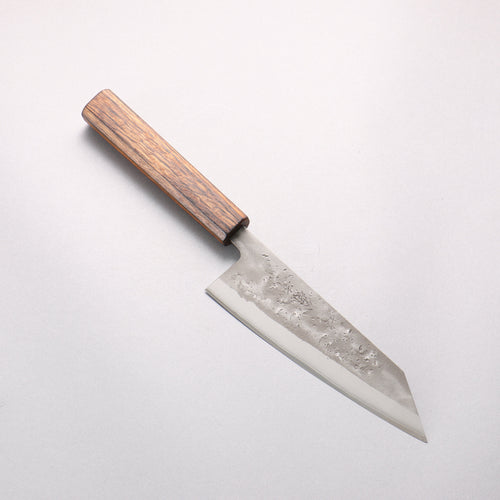 翁流 SLD 鋼 梨地 文化刀 170mm 橡木　（煤炭煙黑） 握把 