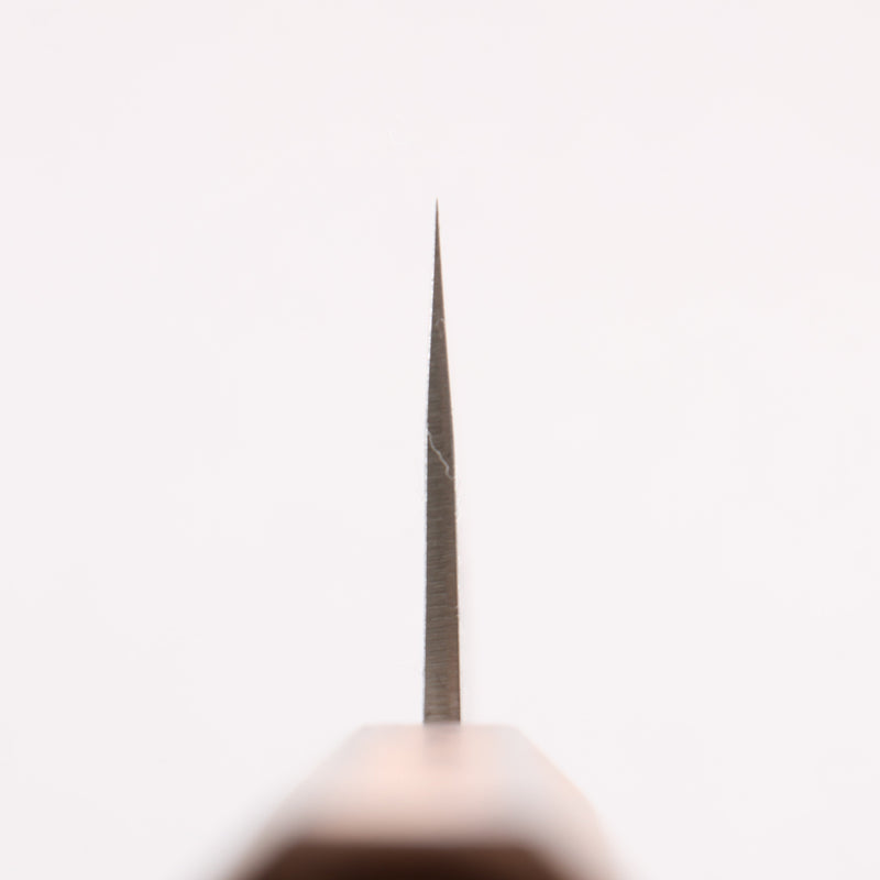 翁流 SLD 鋼 梨地 小文化刀 125mm 橡木　（煤炭煙黑） 握把 