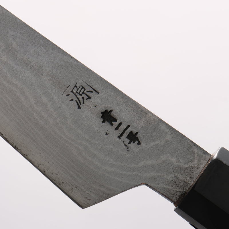 田中 誠貴 青鋼二號 大馬士革紋 多用途小刀 120mm 黑檀 握把 