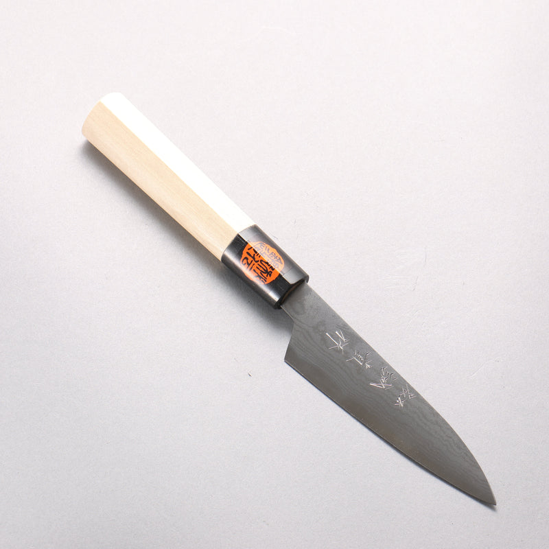 田中 誠貴 青鋼二號 大馬士革紋 多用途小刀 120mm 木蘭（口輪：水牛角） 握把 