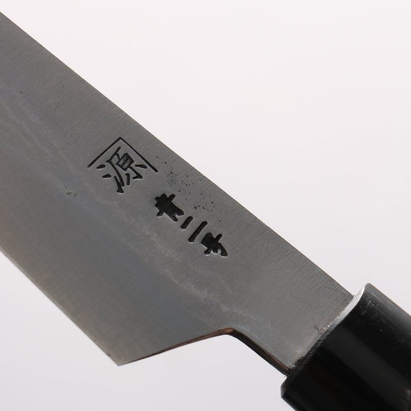田中 誠貴 青鋼二號 大馬士革紋 多用途小刀 120mm 木蘭（口輪：水牛角） 握把 