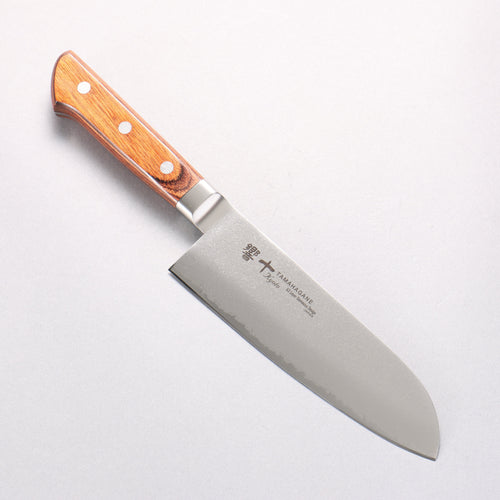 玉鋼 京都 63層 大馬士革紋 三德刀 160mm KP-1115 - 清助刃物