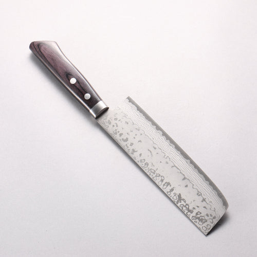 訓平 彩流 VG10 大馬士革紋 薄刃 165mm 黑合成木 握把