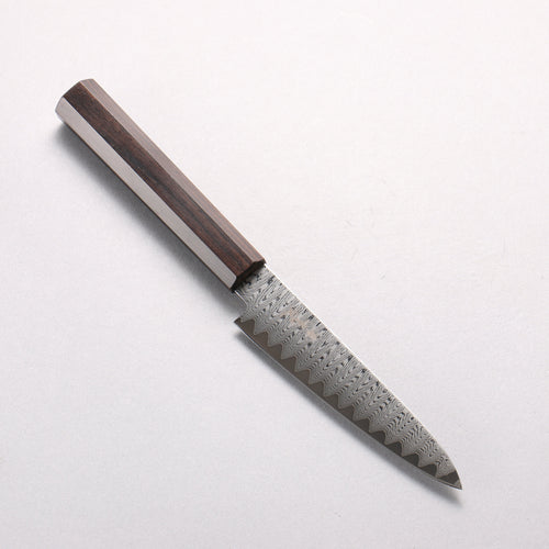 寬丈 VG10 大馬士革紋 階梯圖案 多用途小刀 120mm 黑檀 握把