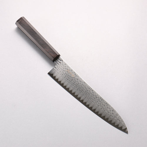 寬丈 VG10 大馬士革紋 階梯圖案 牛刀 210mm 黑檀 握把