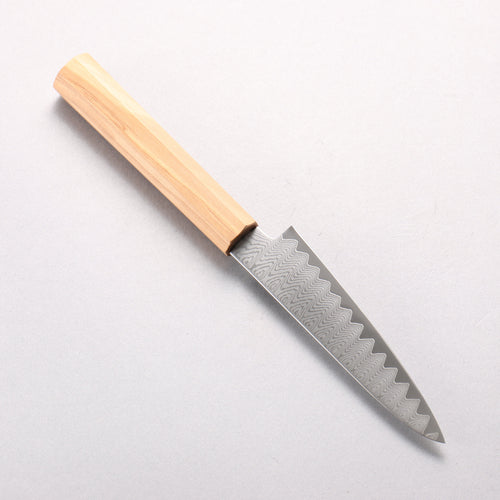 寬丈 VG10 大馬士革紋 階梯圖案 多用途小刀 120mm 橄欖樹 握把