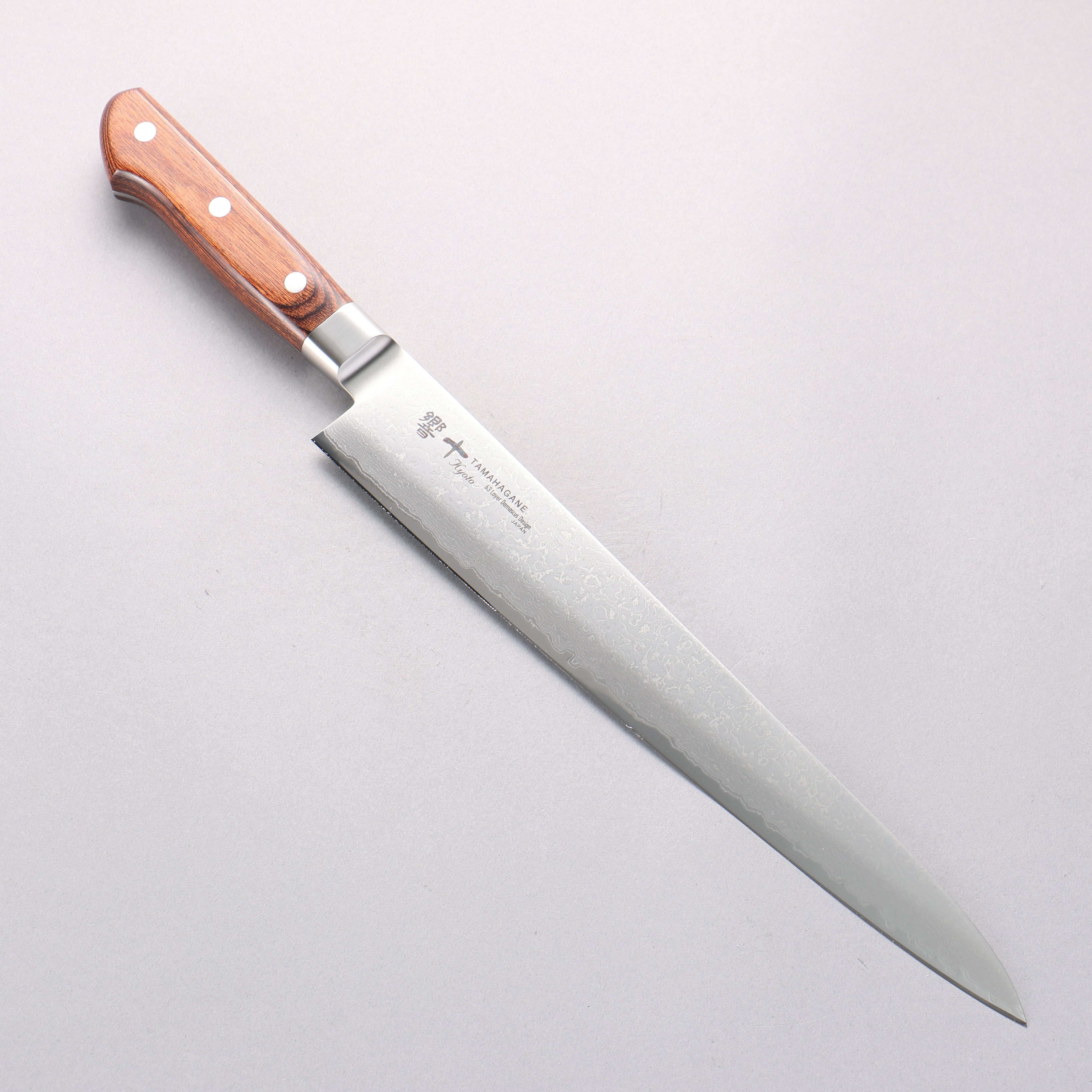 玉鋼 響十 63層 大馬士革紋 筋引 270mm KP-1112 - 清助刃物