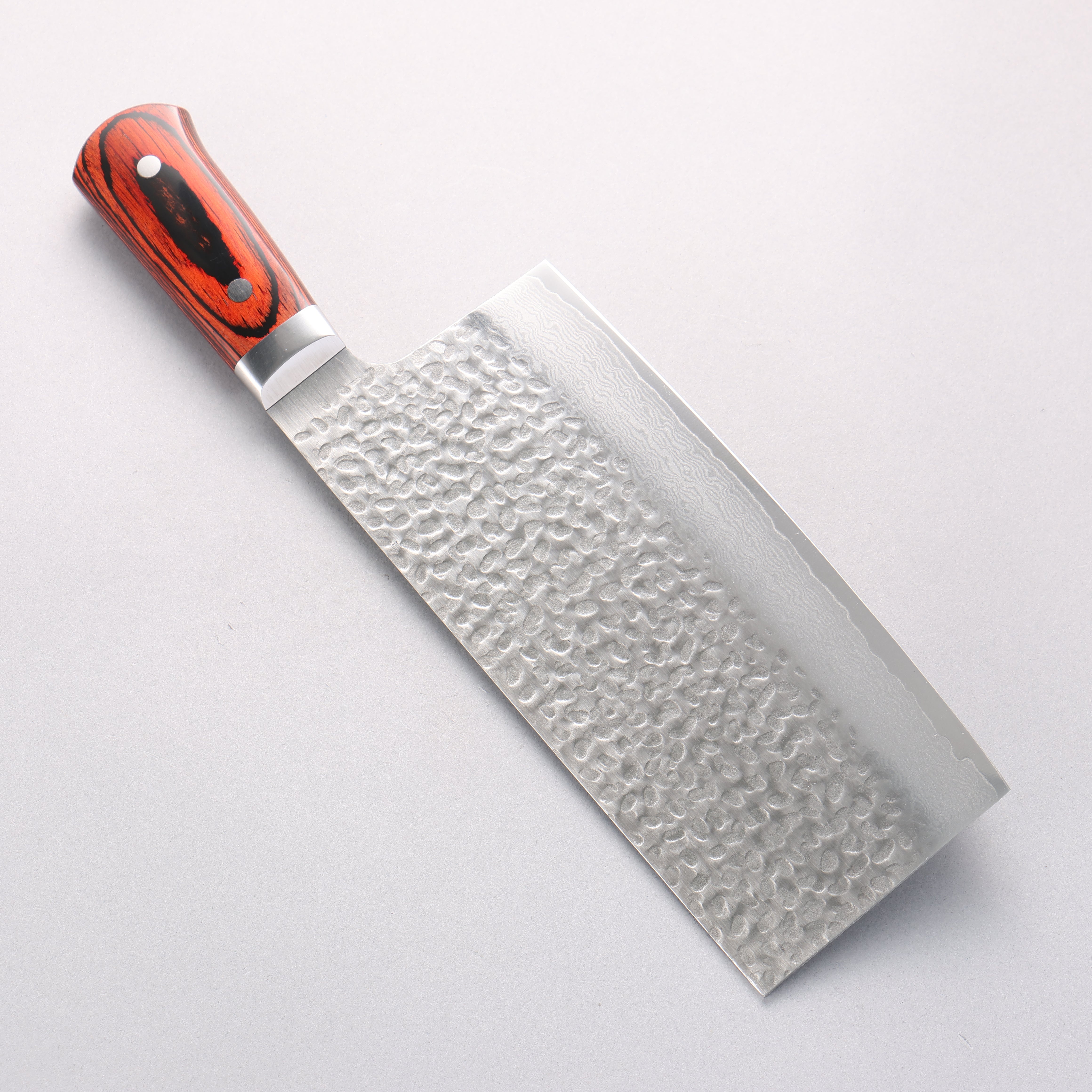 堺 孝行 VG10 33層 大馬士革紋 中華菜刀 195mm 桃花心合成木握把 - 清助刃物