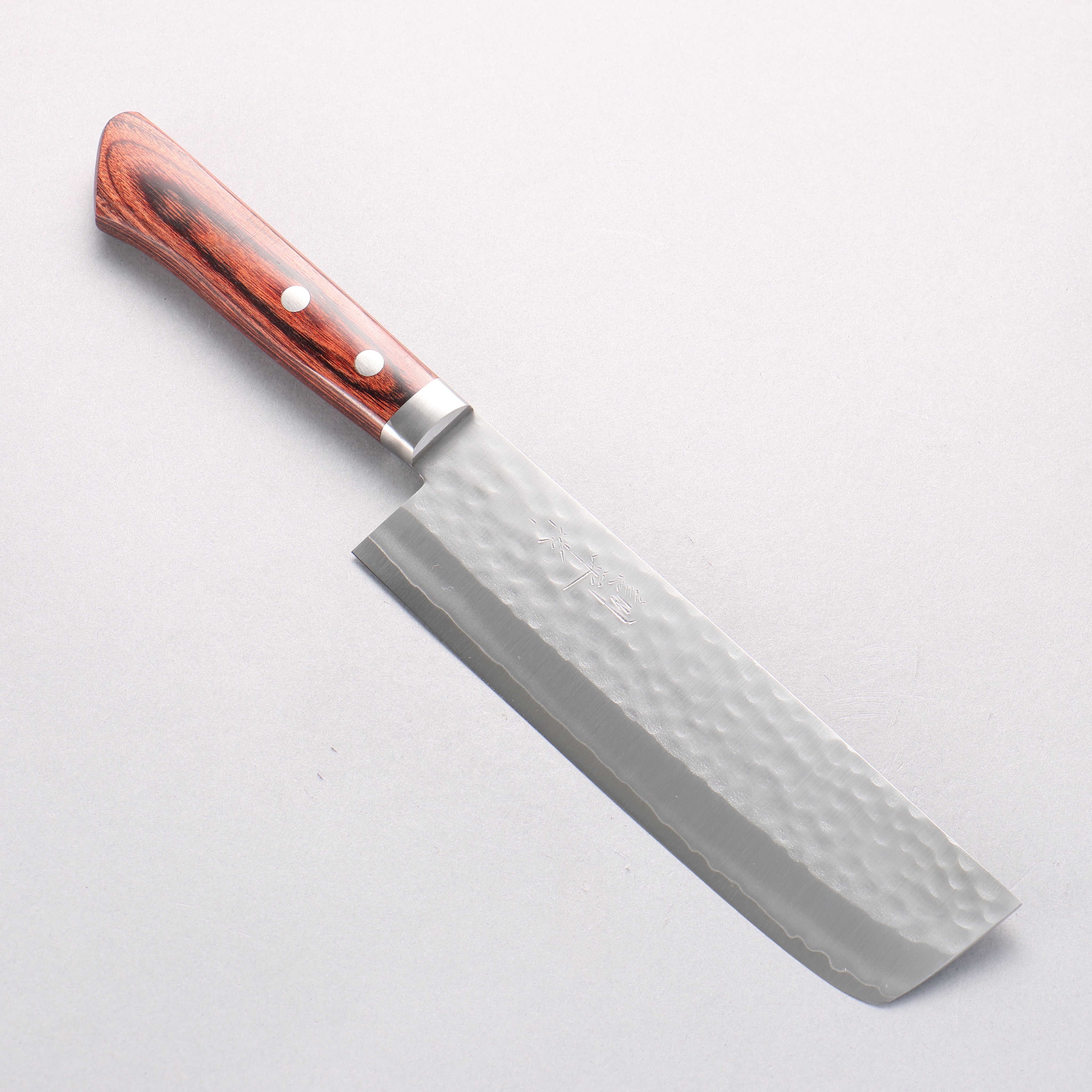 訓平 VG1 鎚目 薄刃 165mm 桃花心木 握把 - 清助刃物