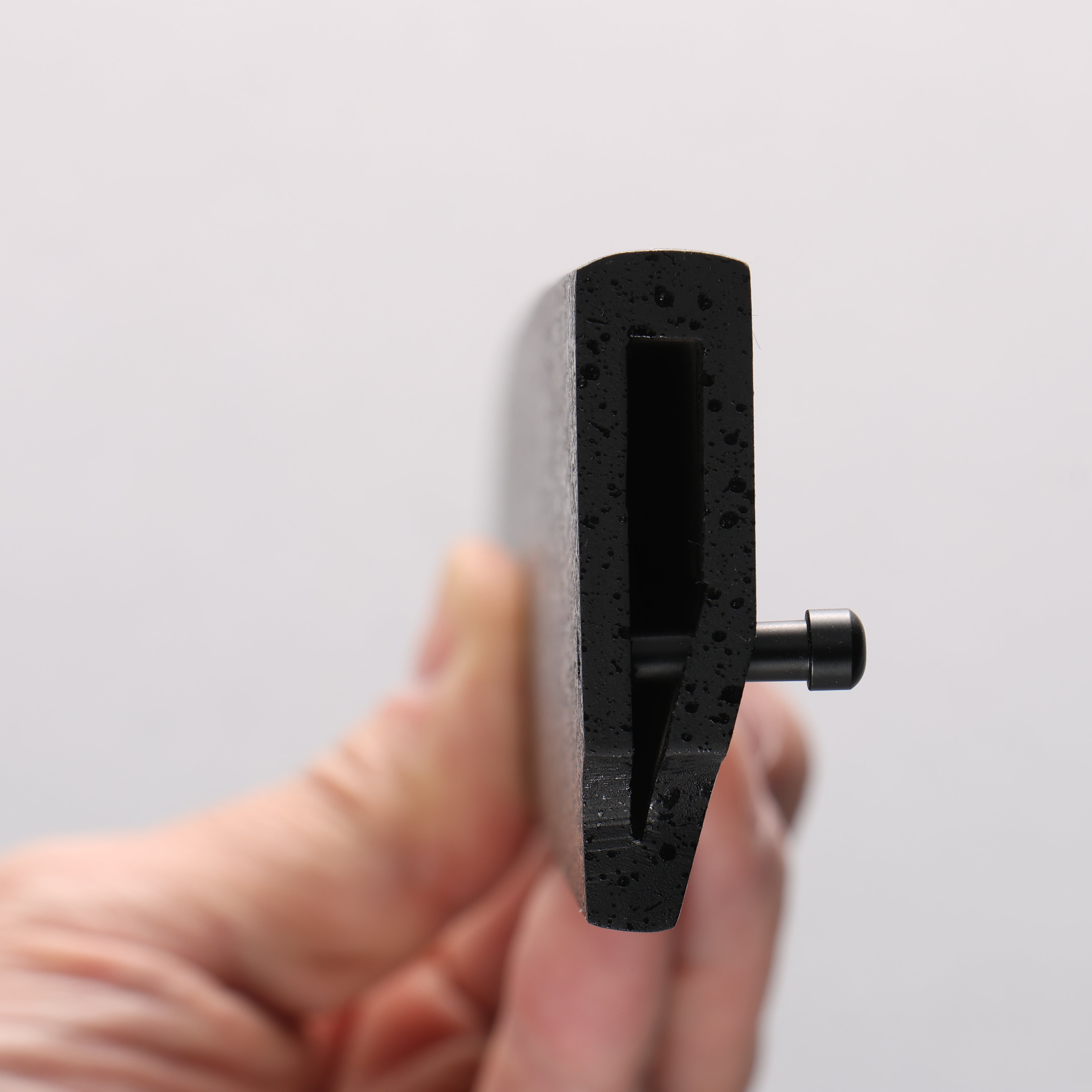 黑石目圖樣 木蘭鞘 270mm 柳刃用 附鋁安全栓 - 清助刃物