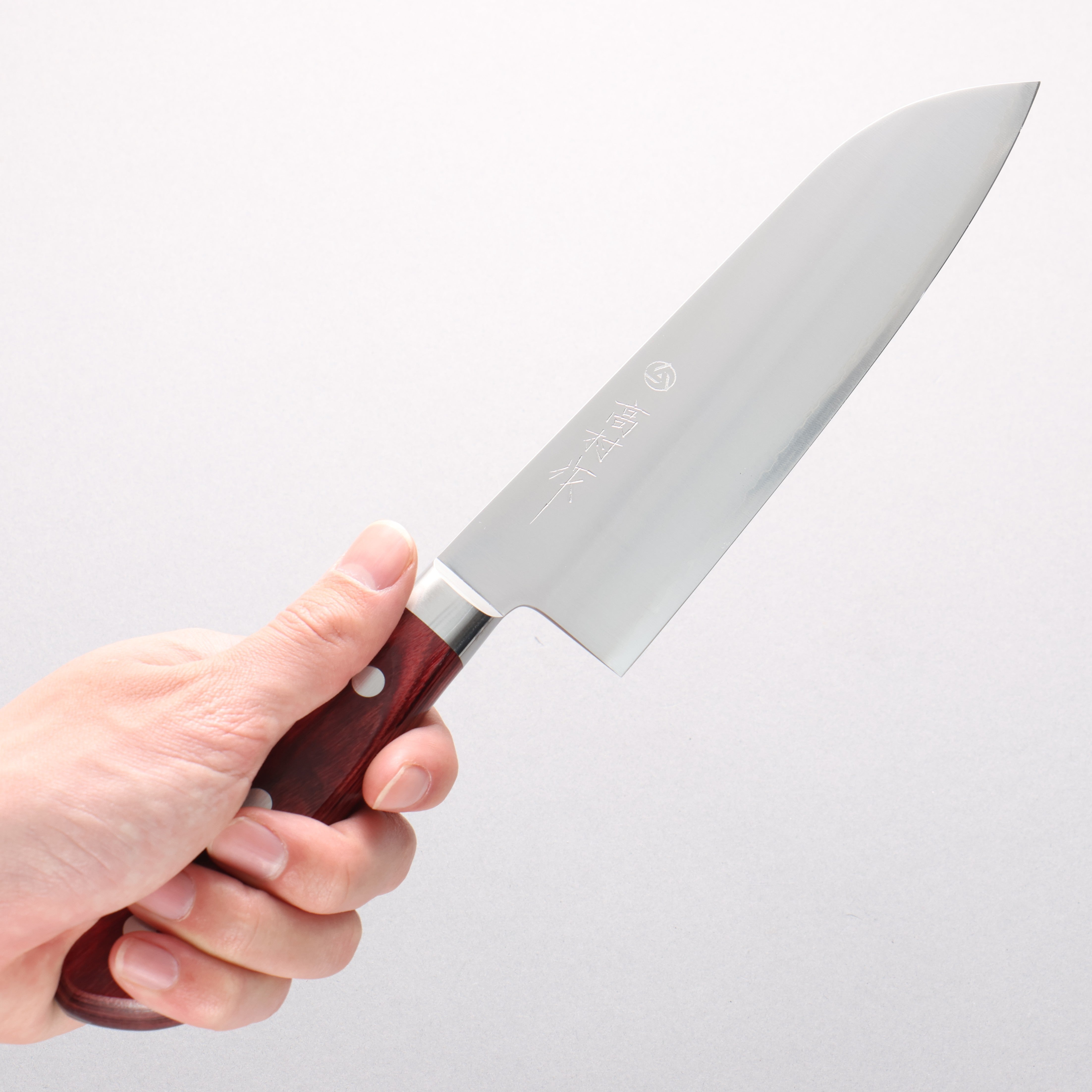 高村刃物 SG2 三德刀 170mm 紅合成木握把 - 清助刃物